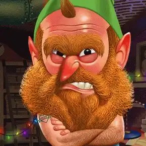 Crash Games logo of Angry Elf Christmas Miner from Gaming Corps at Melbet Casino