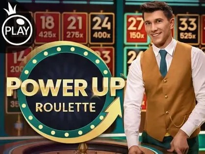 Power UP Roulette logo by Pragmatic Play Melbet Casino